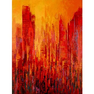 Artery8 Clo Baril Nature Et Architecture Skyscrapers Painting Extra Large XL Wall Art Poster Print Artery8 Clo Baril Nature Et Architecture Skyscrapers Painting Extra Large XL Wall Art Poster Print