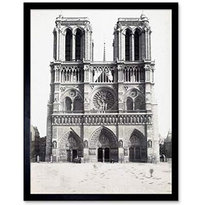 Artery8 Notre Dame Paris France Vintage Photograph Art Print Framed Poster Wall Decor 12x16 inch Artery8 Notre Dame Paris France Vintage Photograph Art Print Framed Poster Wall Decor 12x16 inch