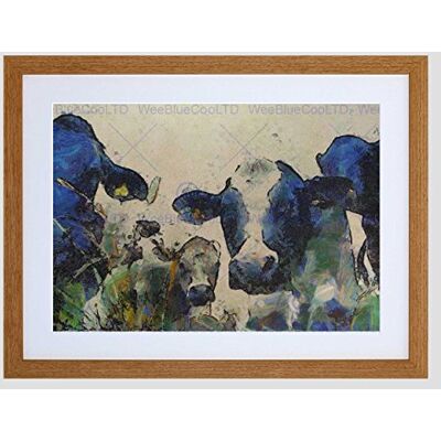 Wee Blue Coo Nature Cow Cattle Farm Animal Framed Wall Art Print Wee Blue Coo Nature Cow Cattle Farm Animal Framed Wall Art Print