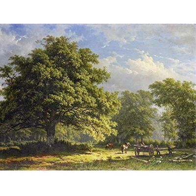 Artery8 Roth View Forest Bentheim Landscape Painting Art Print Canvas Premium Wall Decor Poster Mural Artery8 Roth View Forest Bentheim Landscape Painting Art Print Canvas Premium Wall Decor Poster Mural