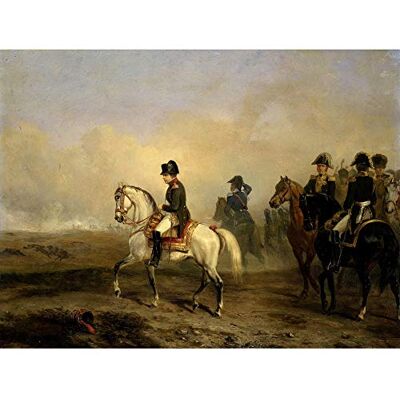 Artery8 Vernet Emperor Napoleon Riding Horse Painting Art Print Canvas Premium Wall Decor Poster Mural Artery8 Vernet Emperor Napoleon Riding Horse Painting Art Print Canvas Premium Wall Decor Poster Mural