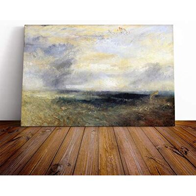 Big Box Art Joseph Mallord William Turner Margate from The Sea Canvas Print Gallery Wrapped 30mm Frame Wall Art 24x16 inches Ready to Hang Modern Seascape Picture Living Room Bedroom Lounge Office Big Box Art Joseph Mallord William Turner Margate from The Sea Canvas Print Gallery Wrapped 30mm Frame Wall Art 24x16 inches Ready to Hang Modern Seascape Picture Living Room Bedroom Lounge Office