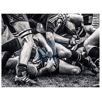 Wee Blue Coo Photo Sport Rugby Football Close Up Scrum Players Ball Game Canvas Print Wee Blue Coo Photo Sport Rugby Football Close Up Scrum Players Ball Game Canvas Print