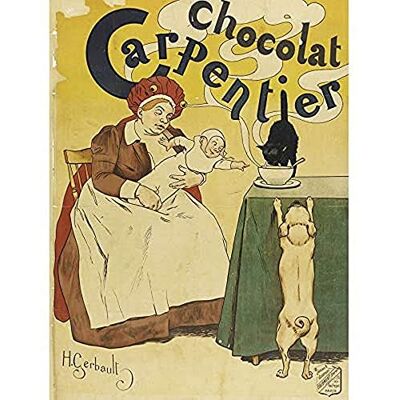 Fine Art Prints Gerbault Chocolat Carpentier Cat Dog Baby Vintage Advert Art Print Canvas Premium Wall Decor Poster Mural Fine Art Prints Gerbault Chocolat Carpentier Cat Dog Baby Vintage Advert Art Print Canvas Premium Wall Decor Poster Mural