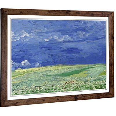 Big Box Art Vincent Van Gogh Wheatfield Under Thunderclouds Framed Wall Art Print Ready to Hang, Satin Fine Art Paper, Fade-Resistant Inks, Acrylic Glazing, Securely Packaged, Made in the UK Big Box Art Vincent Van Gogh Wheatfield Under Thunderclouds Framed Wall Art Print Ready to Hang, Satin Fine Art Paper, Fade-Resistant Inks, Acrylic Glazing, Securely Packaged, Made in the UK