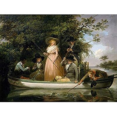 Fine Art Prints Morland A Party Angling Fishing Boat Painting Art Print Canvas Premium Wall Decor Poster Mural Fine Art Prints Morland A Party Angling Fishing Boat Painting Art Print Canvas Premium Wall Decor Poster Mural