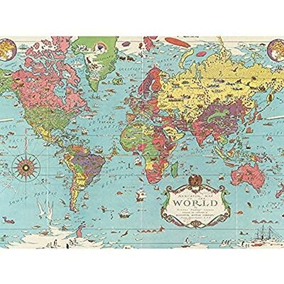 Fine Art Prints Chase 1931 Pictorial Mercator Map World Animals Art Print Canvas Premium Wall Decor Poster Mural Fine Art Prints Chase 1931 Pictorial Mercator Map World Animals Art Print Canvas Premium Wall Decor Poster Mural
