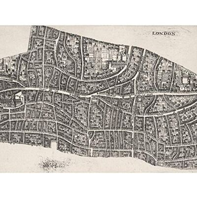 Artery8 Map Hollar 1677 London City Before Great Fire 1666 Plan Premium Wall Art Canvas Print 18X24 Inch Artery8 Map Hollar 1677 London City Before Great Fire 1666 Plan Premium Wall Art Canvas Print 18X24 Inch