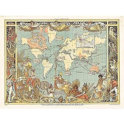 Fine Art Prints Crane 1886 Pictorial Map British Empire World Unframed Wall Art Print Poster Home Decor Premium Fine Art Prints Crane 1886 Pictorial Map British Empire World Unframed Wall Art Print Poster Home Decor Premium