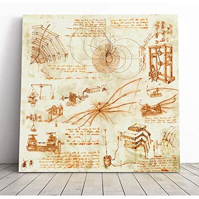 Big Box Art Canvas Print Wall Art Leonardo Da Vinci Oreach Mounted and Stretched Box Frame Picture Home Decor for Kitchen, Living, Dining Room, Bedroom, Hallway, Muli-Colour, 20x20 Inch Big Box Art Canvas Print Wall Art Leonardo Da Vinci Oreach Mounted and Stretched Box Frame Picture Home Decor for Kitchen, Living, Dining Room, Bedroom, Hallway, Muli-Colour, 20x20 Inch