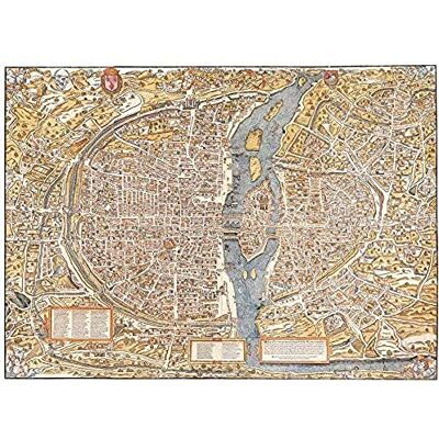 Fine Art Prints Map Hoyau Truschet 1550 Paris City France 1980 Replica Art Print Canvas Premium Wall Decor Poster Mural Fine Art Prints Map Hoyau Truschet 1550 Paris City France 1980 Replica Art Print Canvas Premium Wall Decor Poster Mural