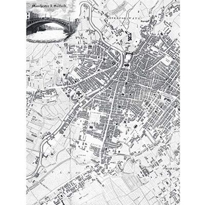 Artery8 Map Pigot 1819 Manchester Salford England Plan Chart Premium Wall Art Canvas Print 18X24 Inch Artery8 Map Pigot 1819 Manchester Salford England Plan Chart Premium Wall Art Canvas Print 18X24 Inch