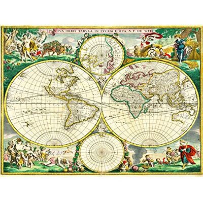 Wee Blue Coo Map Antique World Globe Hemisphere Illustrated Art Canvas Print Wee Blue Coo Map Antique World Globe Hemisphere Illustrated Art Canvas Print