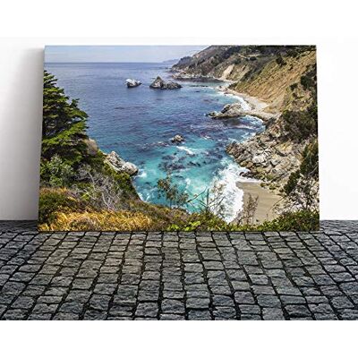 Big Box Art Landscape and Seascape Big Sur California (1) Canvas Print Gallery Wrapped 30mm Frame Wall Art 30x20 inches Ready to Hang Coastal Seascape Picture Living Room Bedroom Lounge Office Big Box Art Landscape and Seascape Big Sur California (1) Canvas Print Gallery Wrapped 30mm Frame Wall Art 30x20 inches Ready to Hang Coastal Seascape Picture Living Room Bedroom Lounge Office