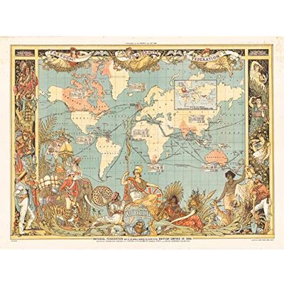 Fine Art Prints Crane 1886 Pictorial Map British Empire World Large Print Poster Wall Art Decor Picture, Unframed Paper 18X24, 18 x 24 inches Fine Art Prints Crane 1886 Pictorial Map British Empire World Large Print Poster Wall Art Decor Picture, Unframed Paper 18X24, 18 x 24 inches