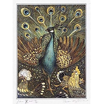 Artery8 Hoytema Peacock Chickens Birds Drawing Art Print Canvas Premium Wall Decor Poster Mural Artery8 Hoytema Peacock Chickens Birds Drawing Art Print Canvas Premium Wall Decor Poster Mural