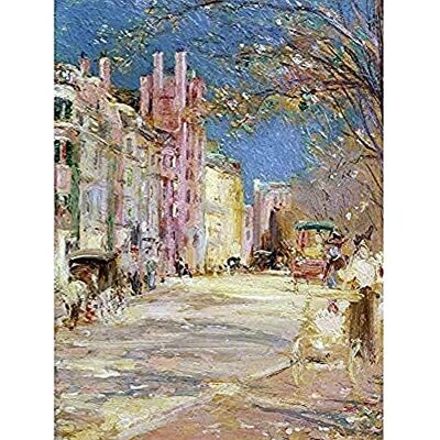 Fine Art Prints Bannister Boston Vintage Street Scene Painting Art Print Canvas Premium Wall Decor Poster Mural Fine Art Prints Bannister Boston Vintage Street Scene Painting Art Print Canvas Premium Wall Decor Poster Mural