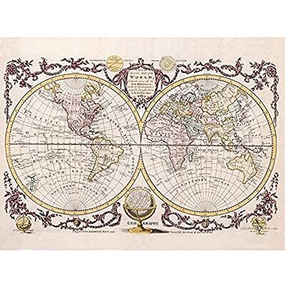 Fine Art Prints Map Of The World Vintage Art Print Canvas Premium Wall Decor Poster Fine Art Prints Map Of The World Vintage Art Print Canvas Premium Wall Decor Poster