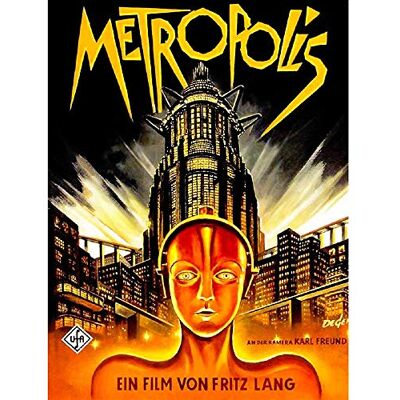 Wee Blue Coo Vintage Film Movie Metropolis 1927 Sci Fi Future Art Print Poster Wall Decor 12X16 Inch Wee Blue Coo Vintage Film Movie Metropolis 1927 Sci Fi Future Art Print Poster Wall Decor 12X16 Inch