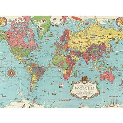 Fine Art Prints Chase 1931 Pictorial Mercator Map World Animals Large Wall Art Print Canvas Premium Mural Fine Art Prints Chase 1931 Pictorial Mercator Map World Animals Large Wall Art Print Canvas Premium Mural