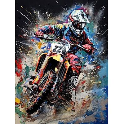 Artery8 Motocross Race Action Shot Extreme Sport Painting Large Wall Art Poster Print Thick Paper 18X24 Inch Artery8 Motocross Race Action Shot Extreme Sport Painting Large Wall Art Poster Print Thick Paper 18X24 Inch