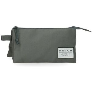 MOVOM Always on The Move Triple Pencil case Green 22x12x5cm Polyester MOVOM Always on The Move Triple Pencil case Green 22x12x5cm Polyester
