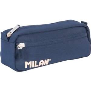 MILAN Rectangular Pencil case 2 zips, 1918 Series. Navy Blue ®081148SNCB MILAN Rectangular Pencil case 2 zips, 1918 Series. Navy Blue ®081148SNCB
