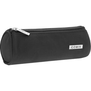COMIX Tombolino Pencil Case, Light and Compact, Easy to Carry and Store in Backpack or Bag, Ideal for School, University and Work, with Practical Zip Closure, 22 x 8 x H x 8 cm, Black, Black, Casual COMIX Tombolino Pencil Case, Light and Compact, Easy to Carry and Store in Backpack or Bag, Ideal for School, University and Work, with Practical Zip Closure, 22 x 8 x H x 8 cm, Black, Black, Casual