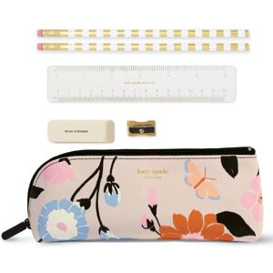 Kate Spade New York Pen and Pencil Case with School Supplies, Zip Pouch Includes 2 Pencils, Sharpener, Eraser, and Ruler, Floral Garden Kate Spade New York Pen and Pencil Case with School Supplies, Zip Pouch Includes 2 Pencils, Sharpener, Eraser, and Ruler, Floral Garden