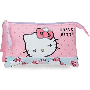 Hello Kitty Sanrio Bows Estuche Triple Pink 22x12x5 cm PVC Hello Kitty Sanrio Bows Estuche Triple Pink 22x12x5 cm PVC