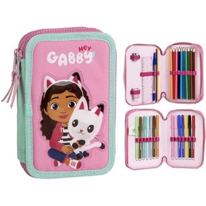 CERDÁ LIFE'S LITTLE MOMENTS Pencil Case with Accessories Gabby's Dollhouse with Markers, Pencils and Pens Children's Pencil Case Complete with Gabby Dollhouse Design CERDÁ LIFE'S LITTLE MOMENTS Pencil Case with Accessories Gabby's Dollhouse with Markers, Pencils and Pens Children's Pencil Case Complete with Gabby Dollhouse Design