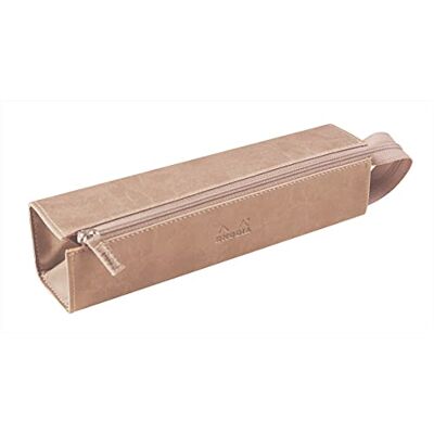 Rhodiarama Italian Faux Leather Pencil Case - Rose Touch - Pack of 2 Rhodiarama Italian Faux Leather Pencil Case - Rose Touch - Pack of 2