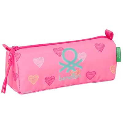 safta Benetton Heart – Pencil Case with Zip and Compartment, Children's Pencil Case, Ideal for School Age Children, Comfortable and Versatile, Quality and Resistance, 21 x 7 x 8 cm safta Benetton Heart – Pencil Case with Zip and Compartment, Children's Pencil Case, Ideal for School Age Children, Comfortable and Versatile, Quality and Resistance, 21 x 7 x 8 cm