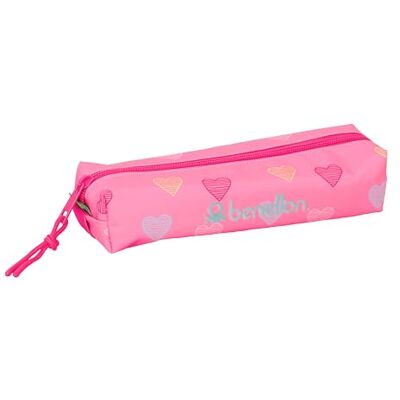 safta BENETTON HEART – Rectangular Children's Pencil Case, Children's Pencil Case, Ideal for School Age Children, Comfortable and Versatile, Quality and Resistance, 22 x 7 x 40 cm safta BENETTON HEART – Rectangular Children's Pencil Case, Children's Pencil Case, Ideal for School Age Children, Comfortable and Versatile, Quality and Resistance, 22 x 7 x 40 cm