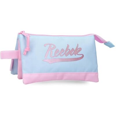Reebok Monroe Estuche Triple Blue 22x12x5 cms Polyester by Joumma Bags Reebok Monroe Estuche Triple Blue 22x12x5 cms Polyester by Joumma Bags