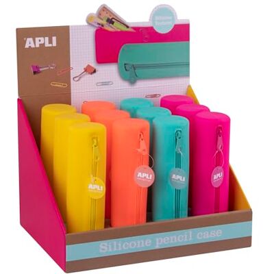 APLI 20404 – Display Box with 12 Round Silicone Cases in Assorted Fluorescent Colours APLI 20404 – Display Box with 12 Round Silicone Cases in Assorted Fluorescent Colours