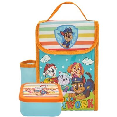Paw Patrol Kids Lunch Bag with Kids Snack Box by Polar Gear Toys for Boys and Girls Back to School Supplies Insulated Lunch Box Bag with Bottle Pocket and Snack Pot Paw Patrol Kids Lunch Bag with Kids Snack Box by Polar Gear Toys for Boys and Girls Back to School Supplies Insulated Lunch Box Bag with Bottle Pocket and Snack Pot