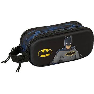safta BATMAN – Double 3D Pencil Case, Children's Pencil Case, Ideal for School Ages, Comfortable and Versatile, Quality and Resistance, 21 x 6 x 8 cm safta BATMAN – Double 3D Pencil Case, Children's Pencil Case, Ideal for School Ages, Comfortable and Versatile, Quality and Resistance, 21 x 6 x 8 cm
