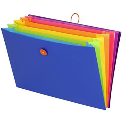 Viquel Folder extendable Happy Neon 6 positions made of polypropylene Viquel Folder extendable Happy Neon 6 positions made of polypropylene