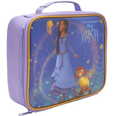 Disney Wish Kids Lunch Bag Official Merch by Polar Gear Back to School Supplies Wish Girls Lunch Bag Kids 600D Polyester Insulated Girls Lunch Box Wish Star, Asha, Valentino Disney Wish Kids Lunch Bag Official Merch by Polar Gear Back to School Supplies Wish Girls Lunch Bag Kids 600D Polyester Insulated Girls Lunch Box Wish Star, Asha, Valentino