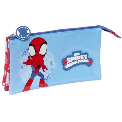 safta SPIDEY RESCUE – Triple Pencil Case, Children's Pencil Case, Ideal for School Age Children, Comfortable and Versatile, Quality and Resistance, 22 x 3 x 12 cm, Red/Blue, M, Casual safta SPIDEY RESCUE – Triple Pencil Case, Children's Pencil Case, Ideal for School Age Children, Comfortable and Versatile, Quality and Resistance, 22 x 3 x 12 cm, Red/Blue, M, Casual
