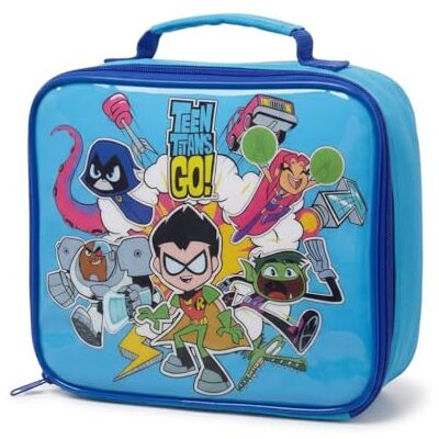 HOX Teen Titans Go! Insulated Lunch Bag for Kids – Robin, Starfire, Raven, Beast Boy & Cyborg – Thermal Lunchbox with Zip Closure & Carry Handle, BPA Free, Blue School Lunch Bag 23cm HOX Teen Titans Go! Insulated Lunch Bag for Kids – Robin, Starfire, Raven, Beast Boy & Cyborg – Thermal Lunchbox with Zip Closure & Carry Handle, BPA Free, Blue School Lunch Bag 23cm