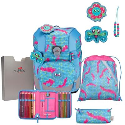 DerDieDas ErgoFlex Tiny Happy Pixel School Bag 5-Piece Set, Happy Pixel, ErgoFlex Tiny Set DerDieDas ErgoFlex Tiny Happy Pixel School Bag 5-Piece Set, Happy Pixel, ErgoFlex Tiny Set