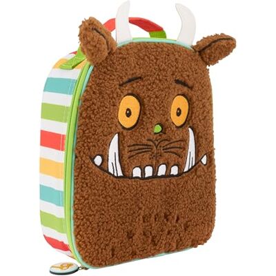 Gruffalo The Lunch Bag Soft Teddy Plush Fabric Insulated, Durable, Easy-Clean Design Perfect for School and Travel, Brown Gruffalo The Lunch Bag Soft Teddy Plush Fabric Insulated, Durable, Easy-Clean Design Perfect for School and Travel, Brown
