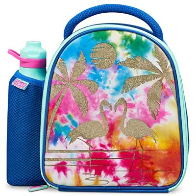 Polar Gear Insulated Combo Lunch Bag & Bottle with Side Mesh Pocket, Handle & Drinks Bottle 600D Polyester Reusable Food & Drink Thermal Cool Bag for School Nursery Snacks Picnic, Flamingo Polar Gear Insulated Combo Lunch Bag & Bottle with Side Mesh Pocket, Handle & Drinks Bottle 600D Polyester Reusable Food & Drink Thermal Cool Bag for School Nursery Snacks Picnic, Flamingo