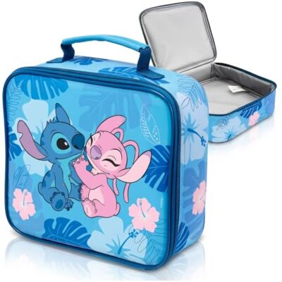 HOX Stitch Lunch Bag 21 x 8 x 24 cm Lunch Bag for School Toddler & Young Kids Lightweight & Easy to Carry Insulated Bag with Handle & Zip Gift for Disney Lover HOX Stitch Lunch Bag 21 x 8 x 24 cm Lunch Bag for School Toddler & Young Kids Lightweight & Easy to Carry Insulated Bag with Handle & Zip Gift for Disney Lover