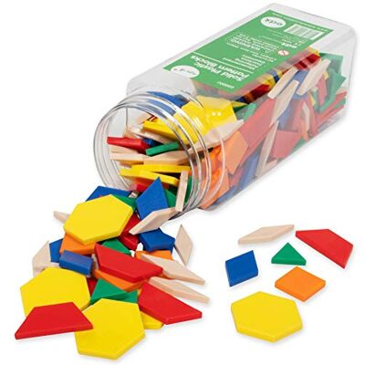 edxeducation Plastic Pattern Blocks Set of 250 Early Geometry Skills Ages 4+ Math Manipulative for Shape Recognition, Symmetry, Patterning and Fractions edxeducation Plastic Pattern Blocks Set of 250 Early Geometry Skills Ages 4+ Math Manipulative for Shape Recognition, Symmetry, Patterning and Fractions