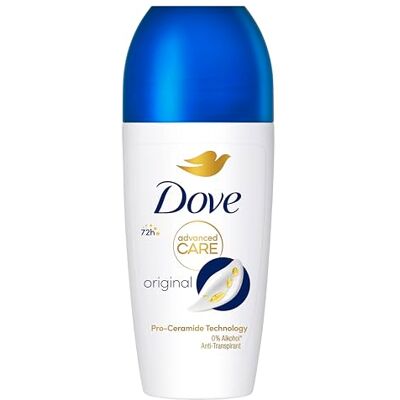 Dove Advanced Care Original Anti-perspirant Deodorant pack of 6 with Triple Moisturising technology roll-on for 48 hours of protection 50 ml Dove Advanced Care Original Anti-perspirant Deodorant pack of 6 with Triple Moisturising technology roll-on for 48 hours of protection 50 ml