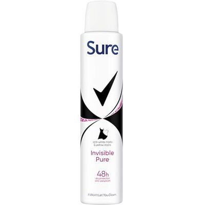 Sure - Invisible Pure - 6-pack - Antiperspirant aerosol Sure - Invisible Pure - 6-pack - Antiperspirant aerosol