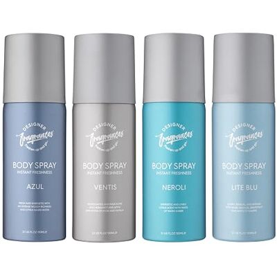 Designer Fragrances 4 Pack Mixed Bundle Men's Body Spray Deodorant Cans For Instant Freshness on The Go Long Lasting Smell Great Male Gift Sets 150ml Designer Fragrances 4 Pack Mixed Bundle Men's Body Spray Deodorant Cans For Instant Freshness on The Go Long Lasting Smell Great Male Gift Sets 150ml